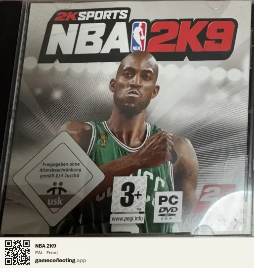 NBA 2K9 Computer, PAL box front