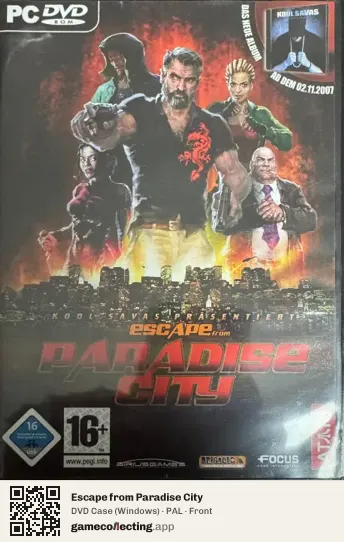 Escape from Paradise City Computer, PAL box front
