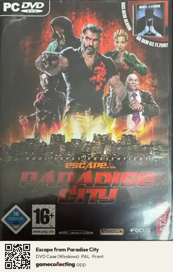 Escape from Paradise City Computer, PAL box front