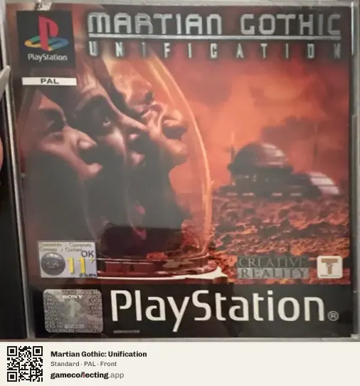 Martian Gothic: Unification PlayStation, PAL box front