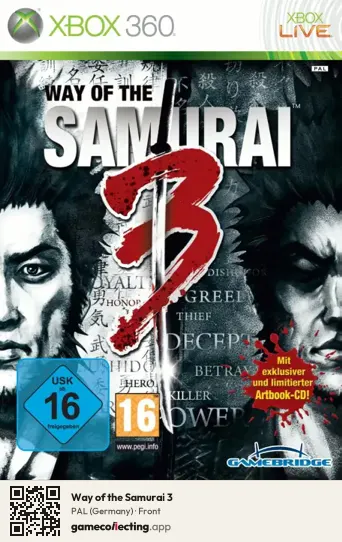 Way of the Samurai 3 Xbox 360, Germany box front