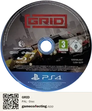 GRID PlayStation 4, PAL disc