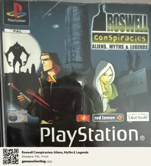 Roswell Conspiracies: Aliens, Myths & Legends PlayStation, PAL box front