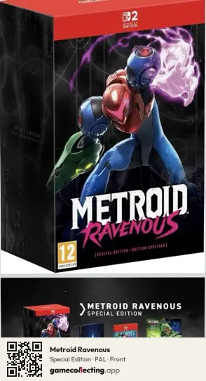 Metroid Ravenous Nintendo Switch 2, PAL box front