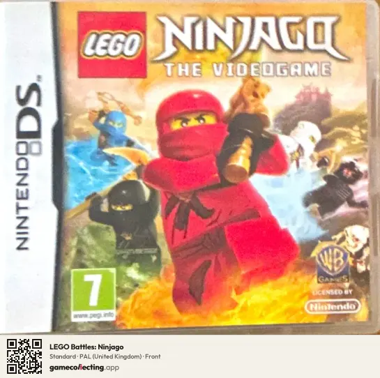 LEGO Battles: Ninjago Nintendo DS, United Kingdom box front