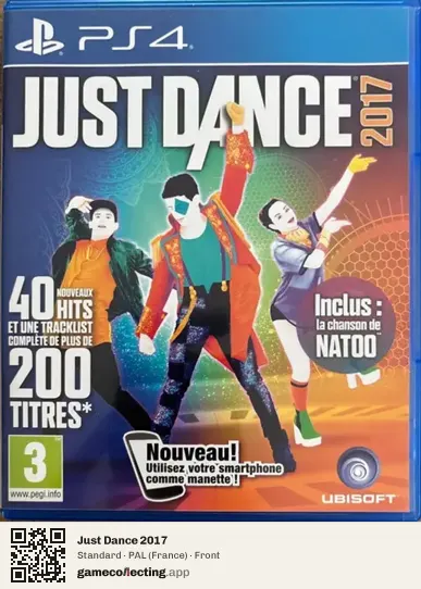 Just Dance 2017 PlayStation 4, France box front