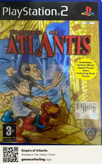 Empire of Atlantis PlayStation 2, Italy box front