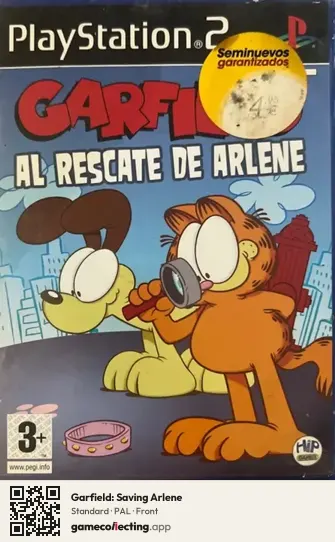 Garfield: Saving Arlene PlayStation 2, PAL box front