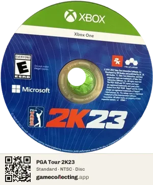 PGA Tour 2K23 Xbox One, NTSC disc