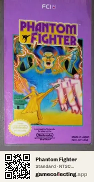 Phantom Fighter Nintendo Entertainment System, NTSC cartridge label