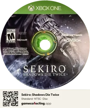 Sekiro: Shadows Die Twice Xbox One, NTSC disc