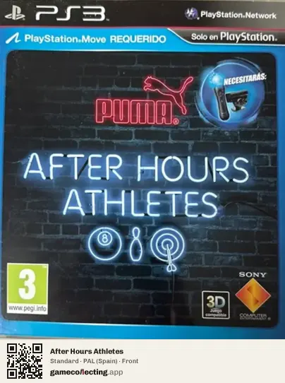 After Hours Athletes PlayStation 3, Spain box front
