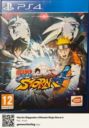 Naruto Shippuden: Ultimate Ninja Storm 4 PlayStation 4, PAL box front