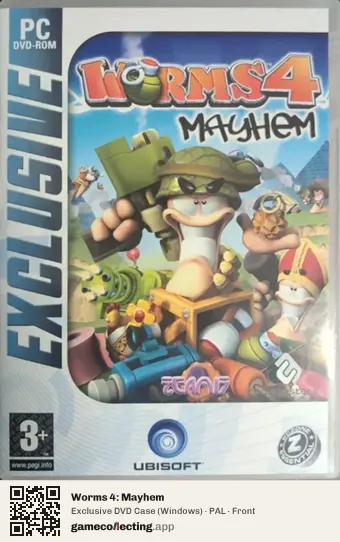 Worms 4: Mayhem Computer, PAL box front