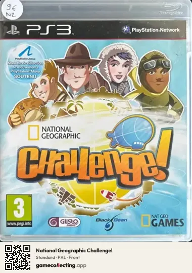 National Geographic Challenge! PlayStation 3, PAL box front