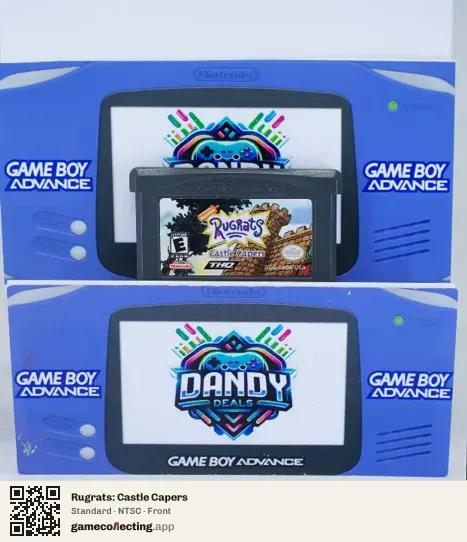 Rugrats: Castle Capers Game Boy Advance, NTSC box front