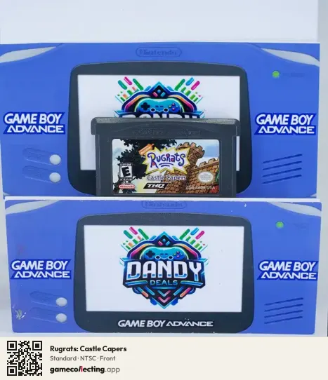 Rugrats: Castle Capers Game Boy Advance, NTSC box front