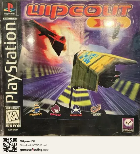 Wipeout XL PlayStation, NTSC box front