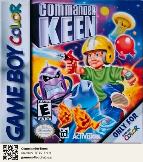 Commander Keen Game Boy Color, NTSC box front