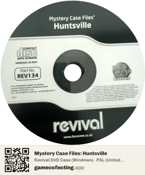 Mystery Case Files: Huntsville Computer, PAL disc