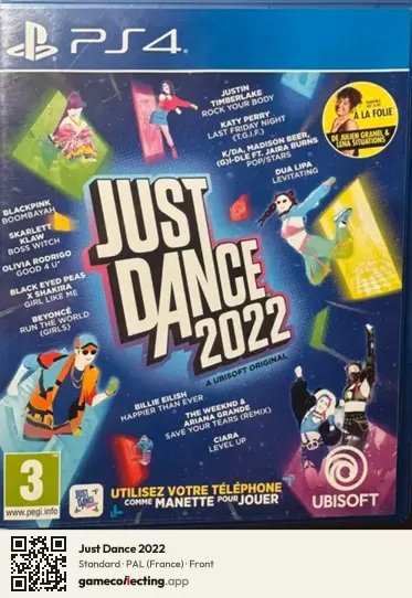 Just Dance 2022 PlayStation 4, France box front