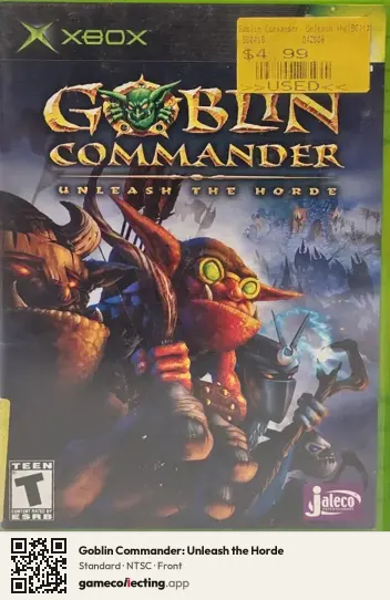 Goblin Commander: Unleash the Horde Xbox, NTSC box front