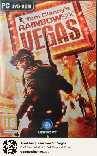 Tom Clancy's Rainbow Six: Vegas Computer, Belgium box front