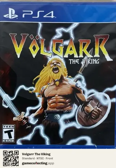Volgarr The Viking PlayStation 4, NTSC box front