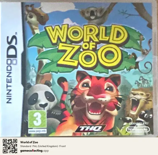 World of Zoo Nintendo DS, United Kingdom box front