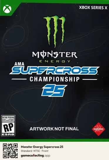 Monster Energy Supercross 25 Xbox Series X, NTSC box front