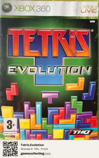 Tetris Evolution Xbox 360, PAL box front