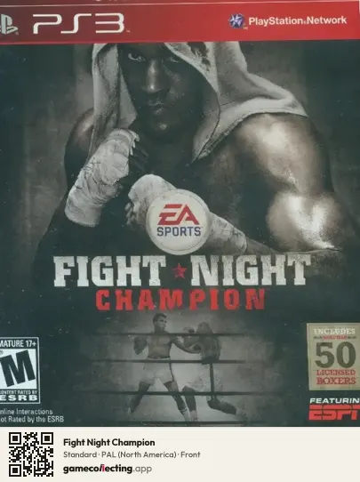 Fight Night Champion PlayStation 3, North America box front