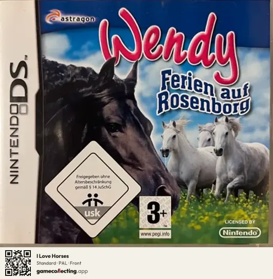 I Love Horses Nintendo DS, PAL box front