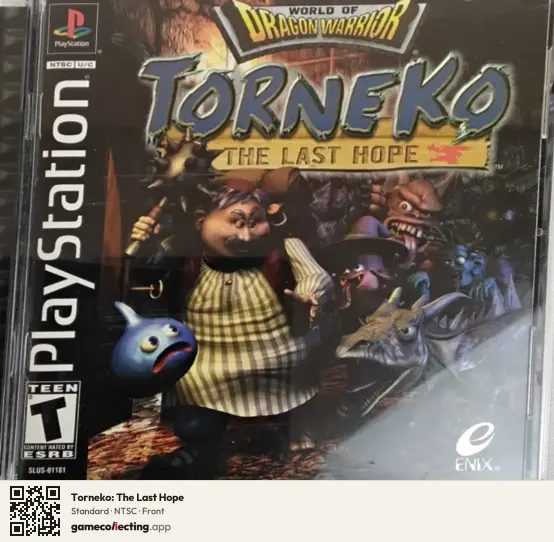 Torneko: The Last Hope PlayStation, NTSC box front