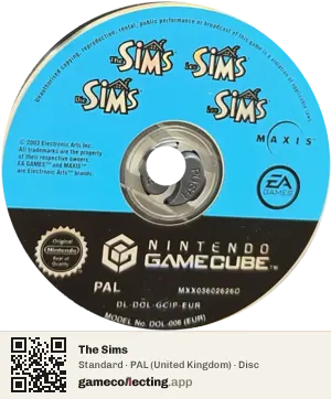The Sims Nintendo GameCube, PAL disc