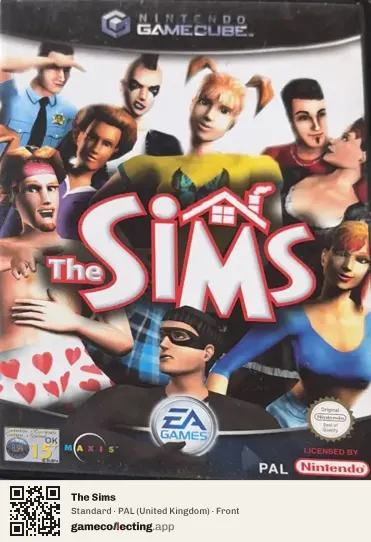 The Sims Nintendo GameCube, United Kingdom box front