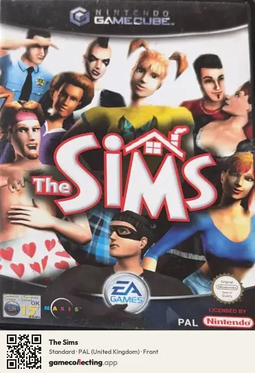 The Sims Nintendo GameCube, United Kingdom box front