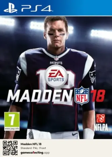 Madden NFL 18 PlayStation 4, PAL box front