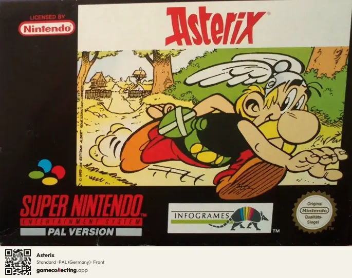 Asterix Super Nintendo Entertainment System, Germany box front