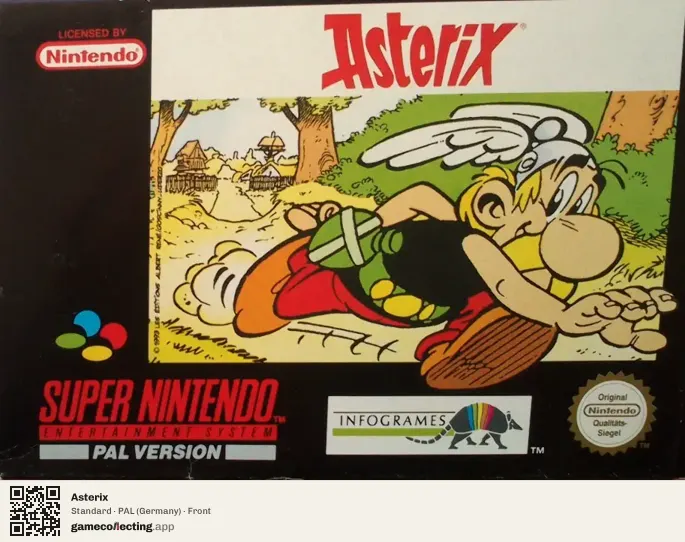 Asterix Super Nintendo Entertainment System, Germany box front