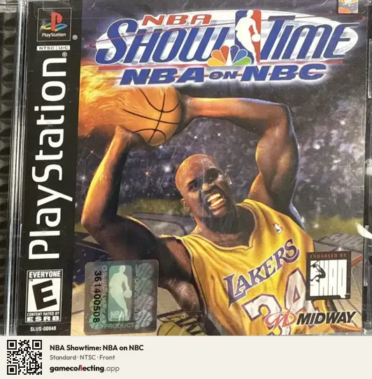 NBA Showtime: NBA on NBC PlayStation, NTSC box front
