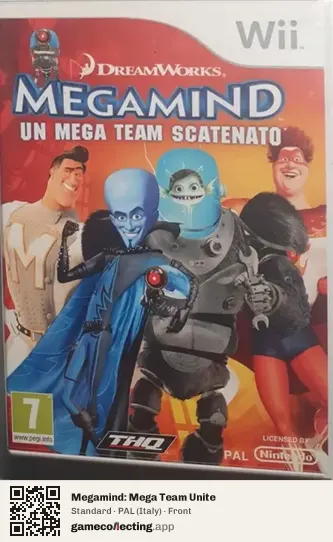 Megamind: Mega Team Unite Nintendo Wii, Italy box front