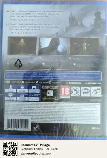 Resident Evil Village PlayStation 4, PAL box back