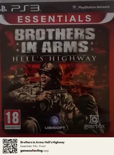 Brothers in Arms: Hell's Highway PlayStation 3, PAL box front