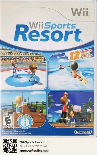 Wii Sports Resort Nintendo Wii, NTSC box front