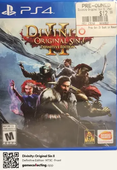 Divinity: Original Sin II PlayStation 4, NTSC box front