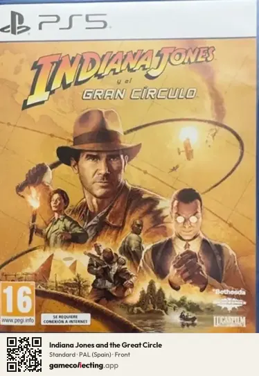 Indiana Jones and the Great Circle PlayStation 5, Spain box front