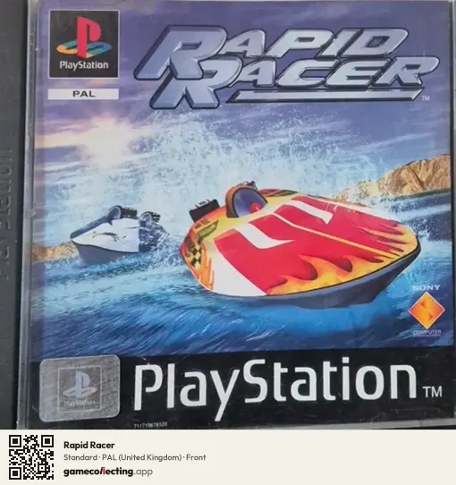 Rapid Racer PlayStation, United Kingdom box front