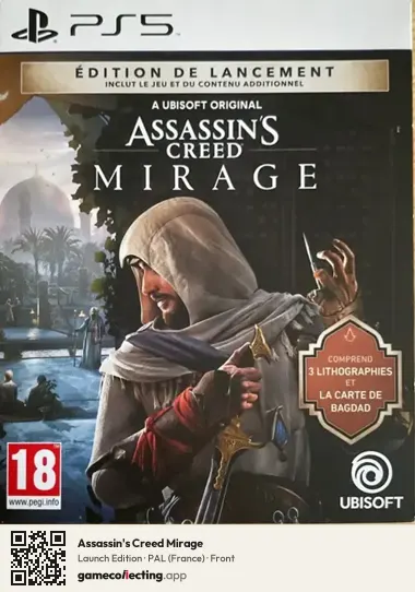 Assassin's Creed Mirage PlayStation 5, France box front