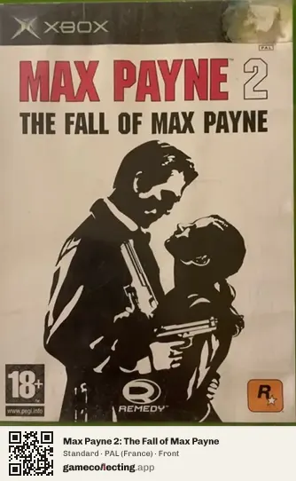 Max Payne 2: The Fall of Max Payne Xbox, France box front